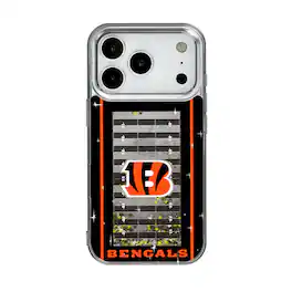 Keyscaper - NFL - Cincinnati Bengals iPhone Field Design Glitter Case - 16 - Multicolor