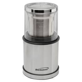 Brentwood - 75-gram Electric Stainless Steel Wet-and-dry Coffee Bean, Herb, And Spice Grinder With 2 Removable Bowls - Black