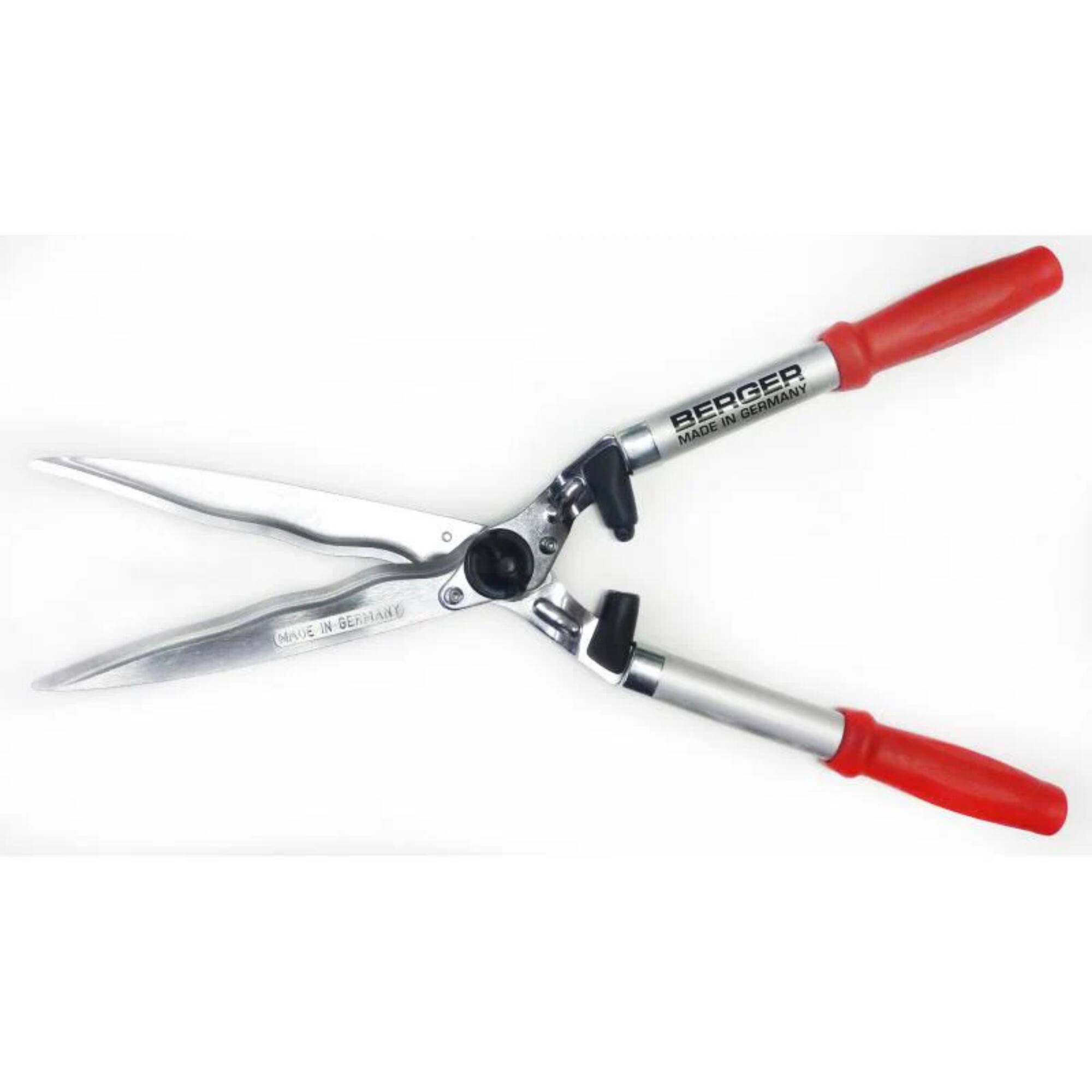 Berger - Tools 4595 Hedge Shear with Wavy Blades, Comfort Grip, 23.6 Inch - Silver