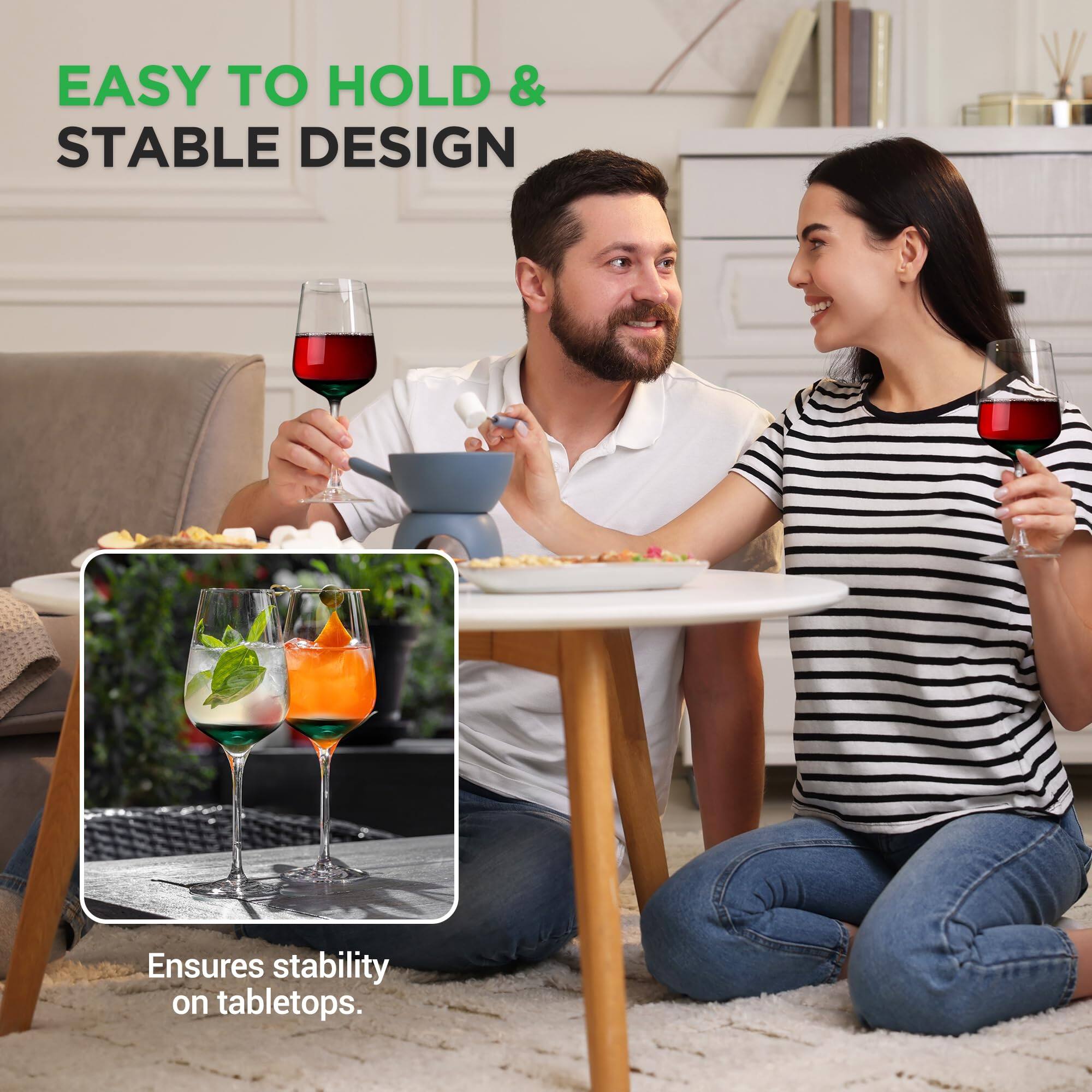 EASY TO HOLD & STABLE DESIGN  
Ensures stability on tabletops.