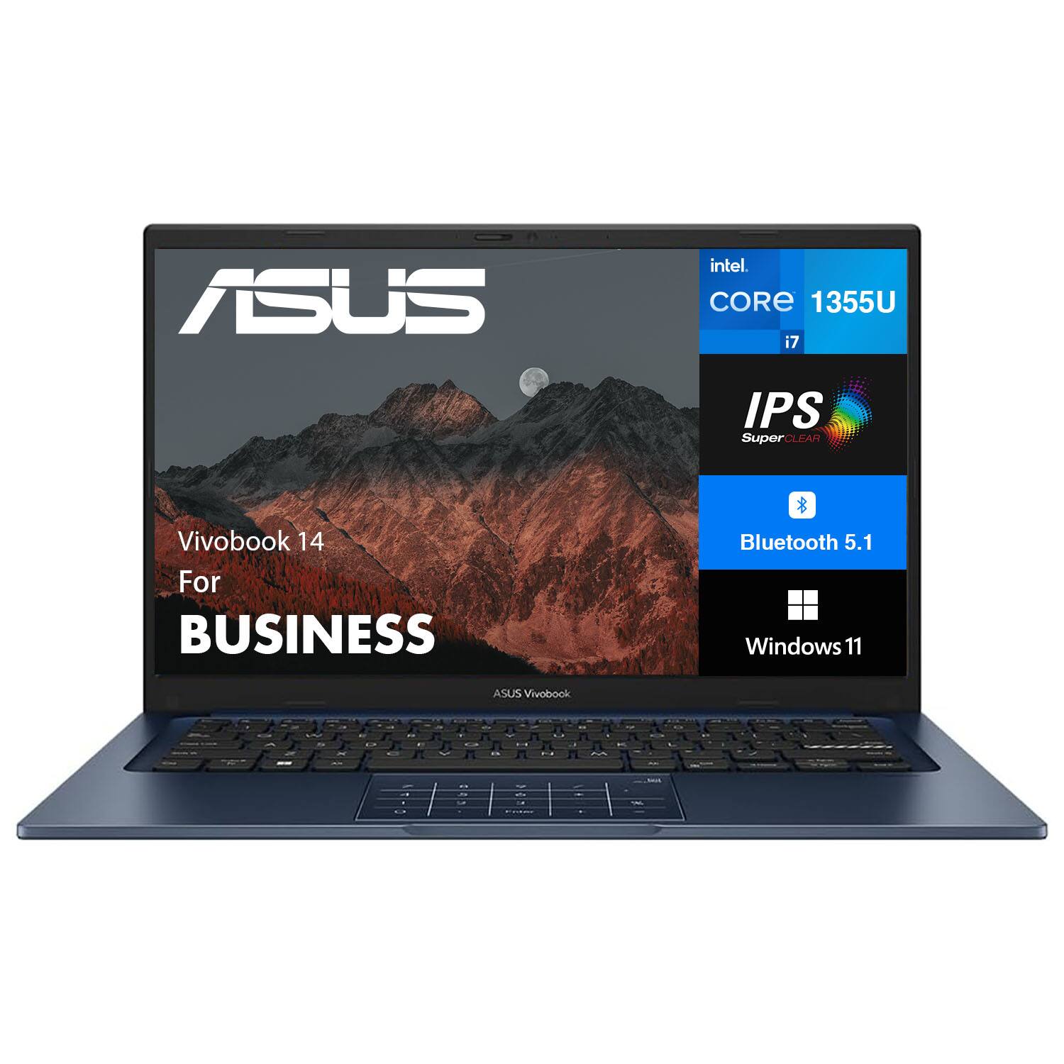 ASUS Vivobook 14 Laptop 14.0 FHD (Intel i7 1355U, 16GB DDR4, 1TB