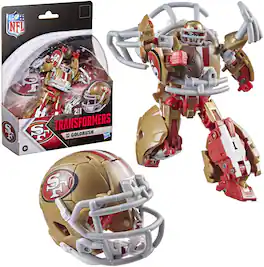 Hasbro - Transformers x NFL - San Francisco 49ers - Goldrush Helmet Action Figure - COLLECTIBLES - Multicolor