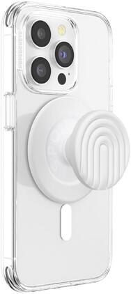 PopSockets - Magnetic Phone Grip with MagSafe, Magnetic Adapter Ring Included - Curves Coconut Creme