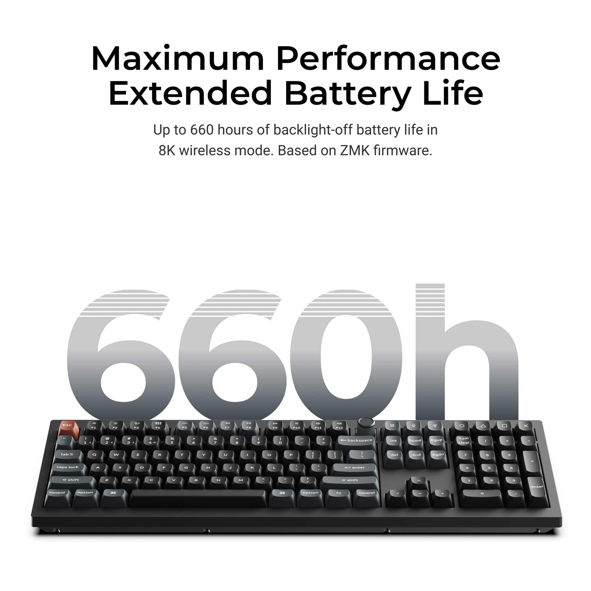 Keychron V6 Ultra 8K Wireless Custom Mechanical Keyboard Black
