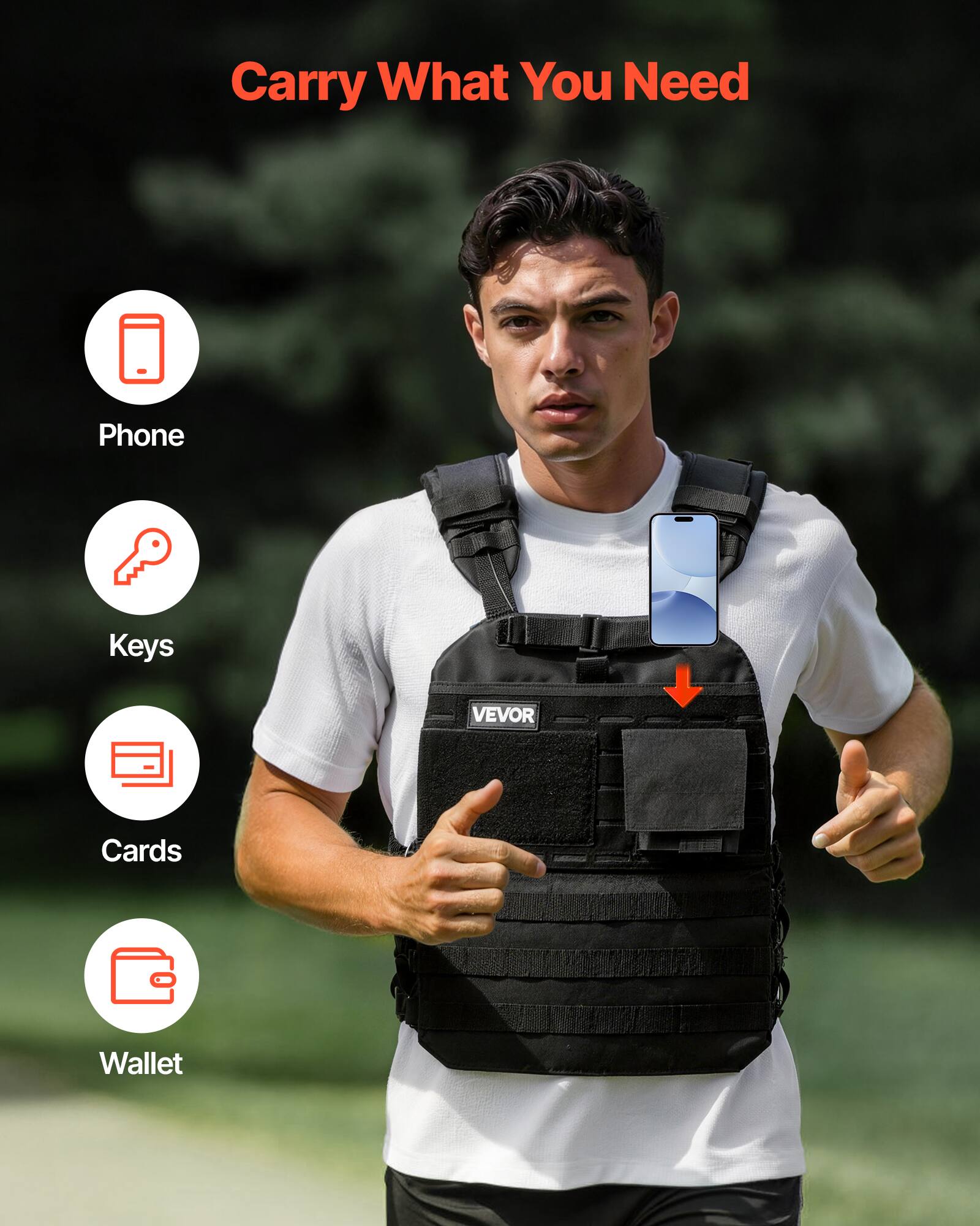 Carry What You Need

- Phone
- Keys
- Cards
- Wallet