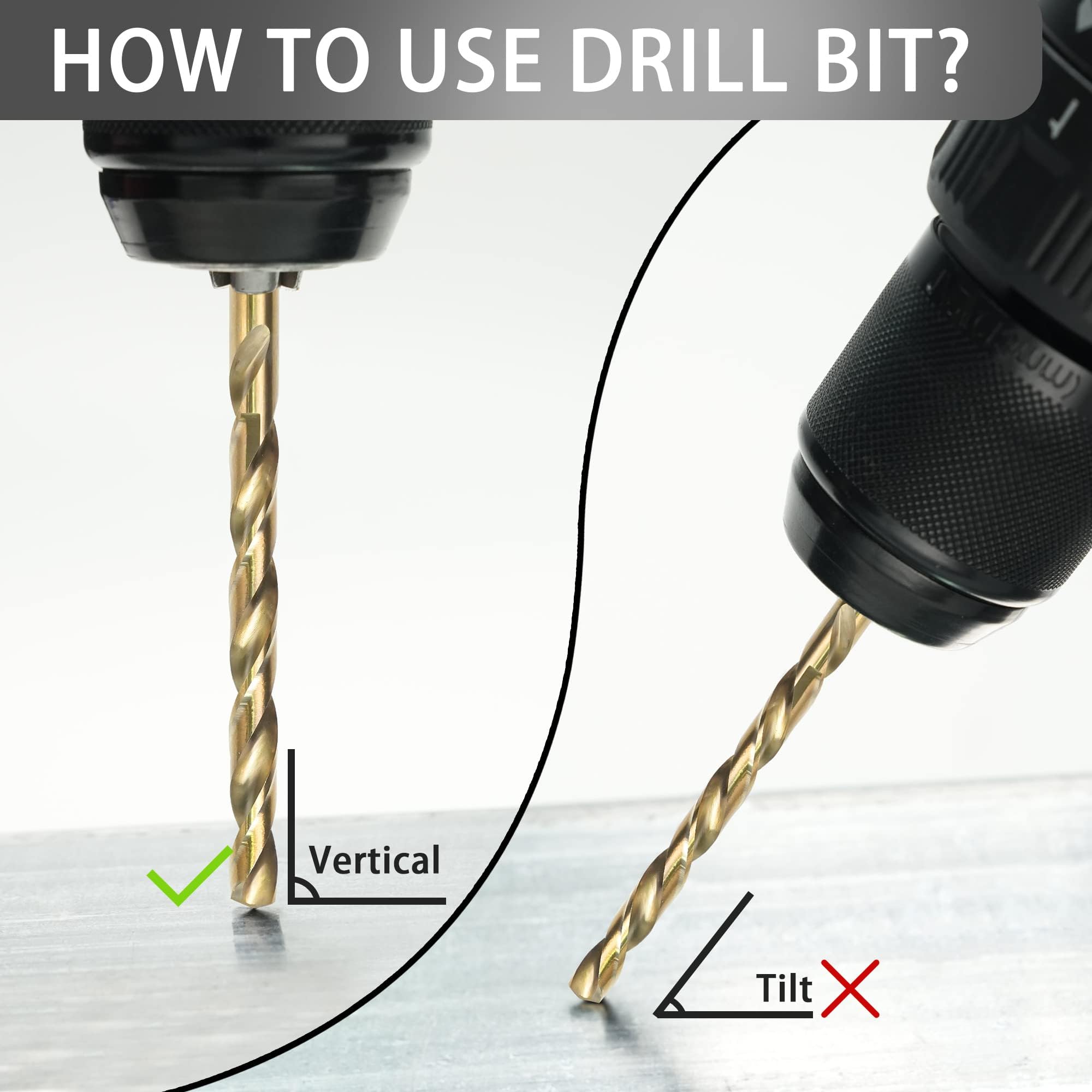 HOW TO USE DRILL BIT?

Vertical ✔️

Tilt ❌