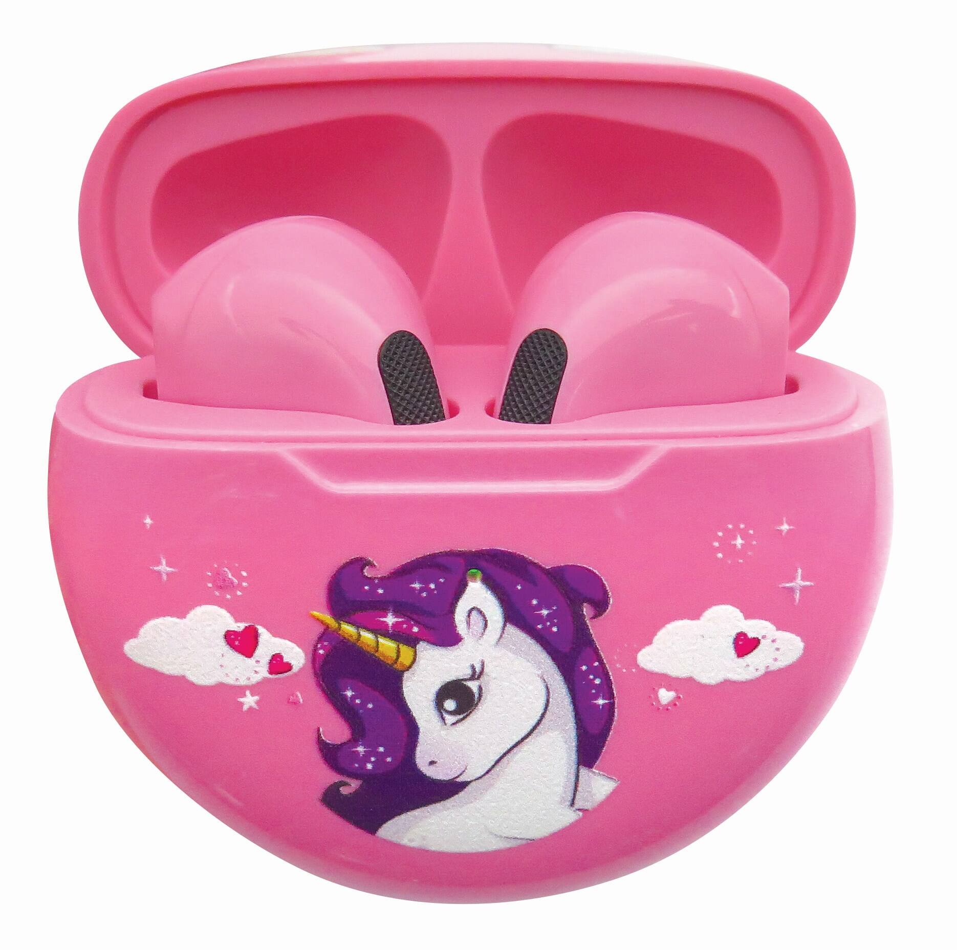 Alt View 3. Lexibook - Unicorn Bluetooth Earbuds with Charging Storage Case.