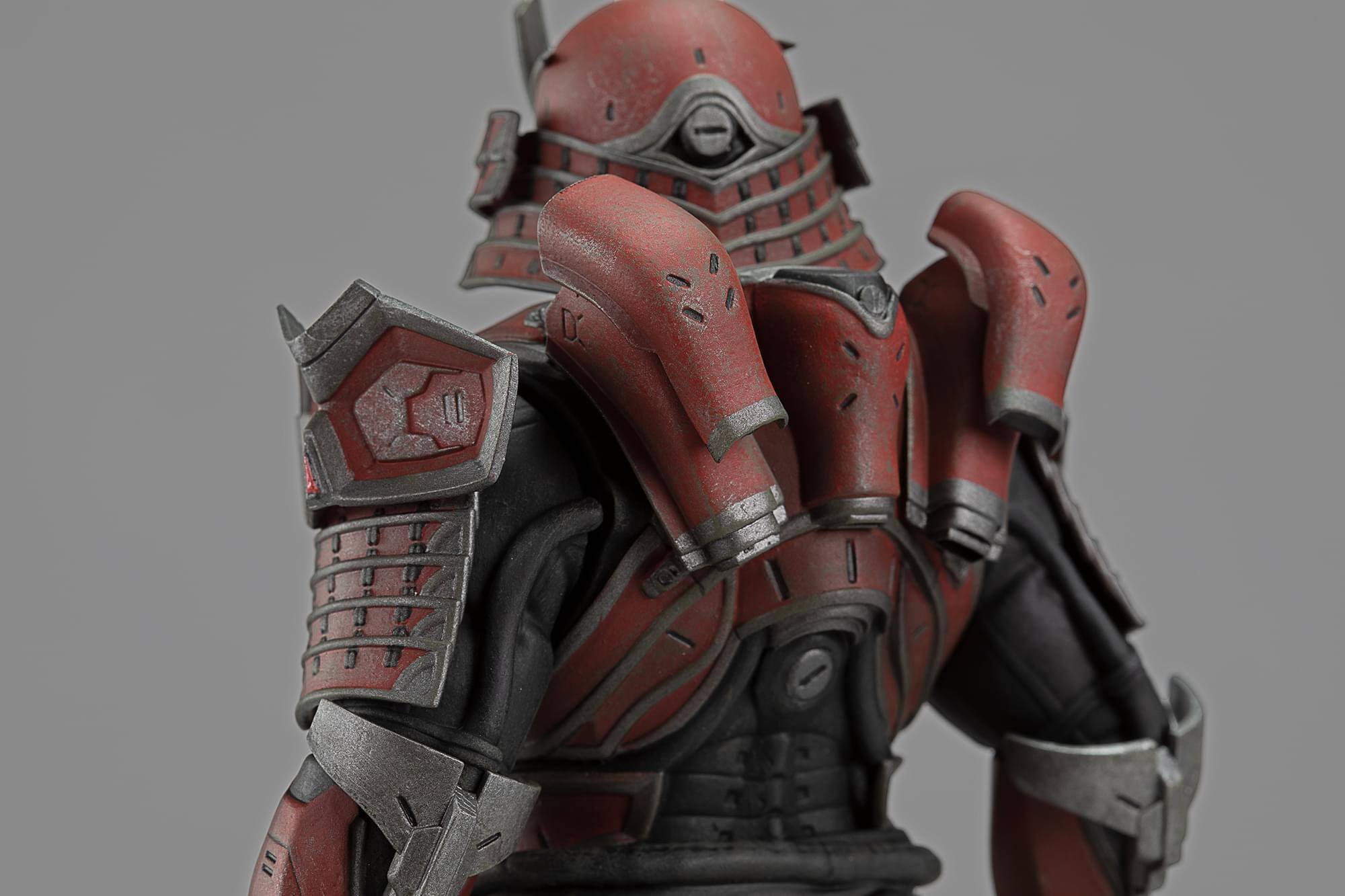 Alt View 2. Dark Horse Comics - Halo Infinite: Spartan Yoroi PVC Statue - Red.