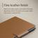 Fine leather finish
Made from high-quality, real leather that ages beautifully. Book Folio gives your paper tablet that classic notebook feel.