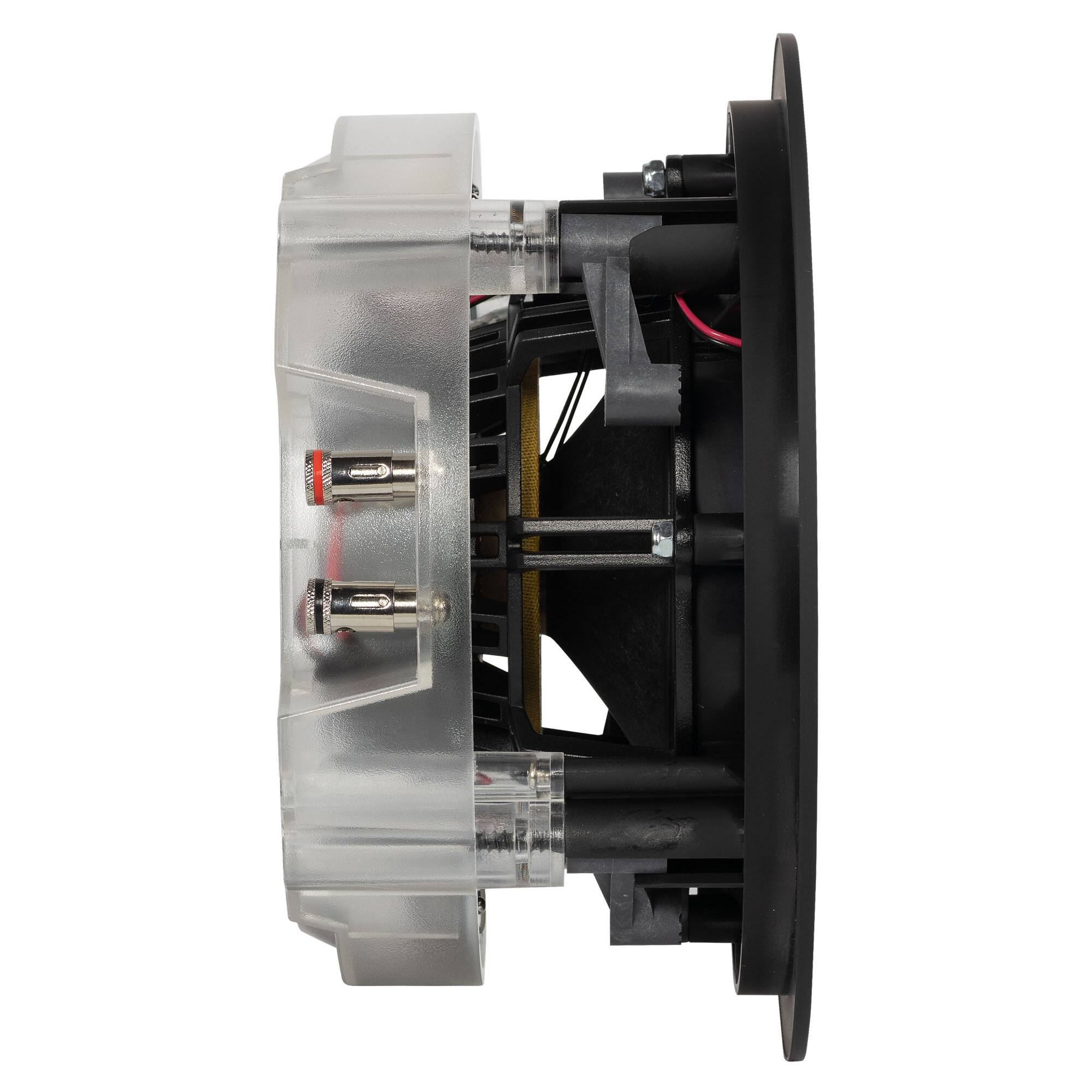 Alt View 10. ELAC - Elac IC-VJ63-W - Vertex 3 6.5" In-Ceiling Speaker with JET - White, Sold Individually - Black/Gray.