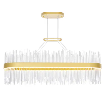 Front. CWI Lighting - Genevieve LED Chandelier With Medallion Gold Finish - Medallion Gold.