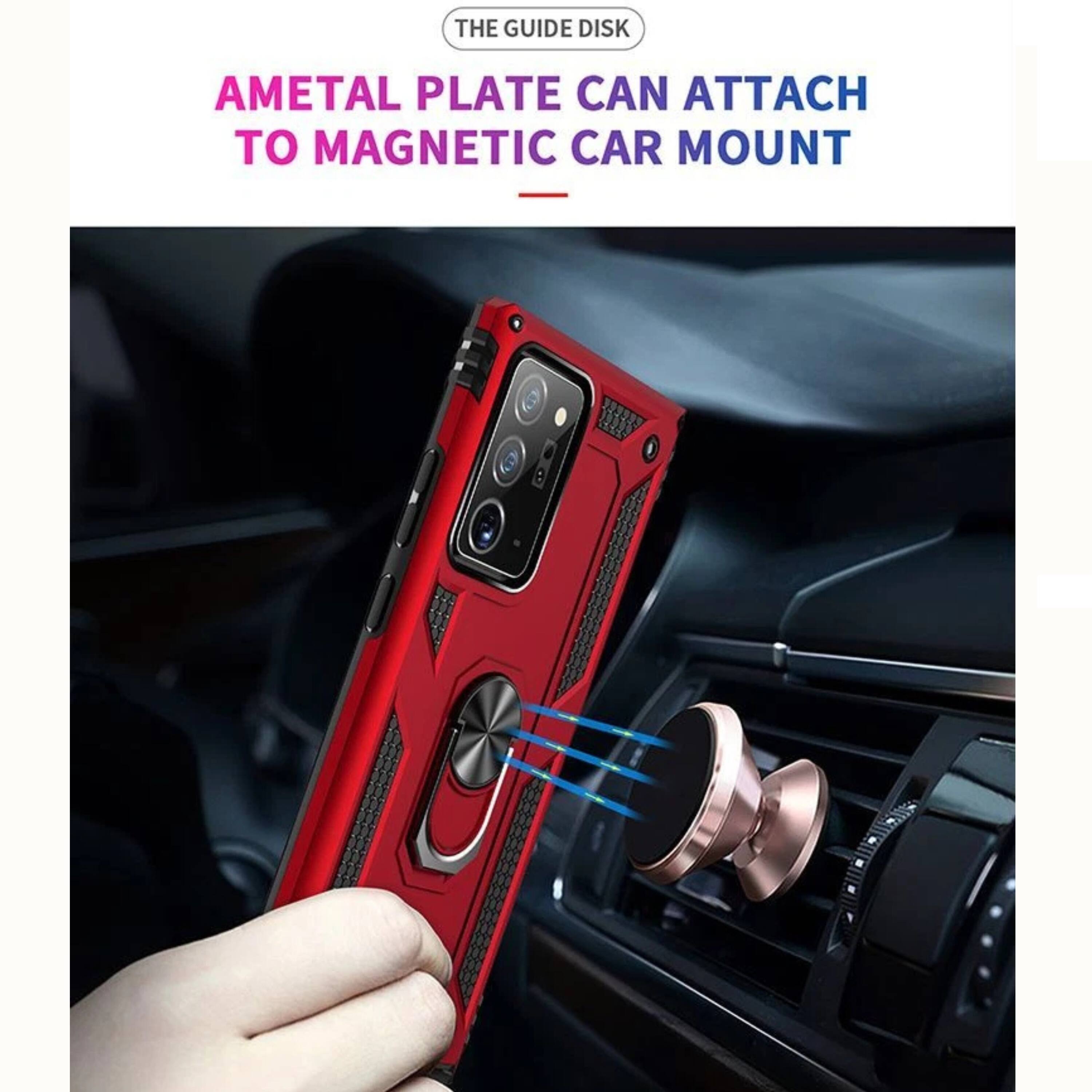 The guide disk AMetal plate can attach to magnetic car mount.