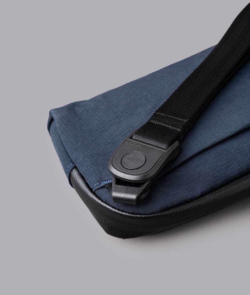 Alt View 6. ALPAKA - Flight Pouch Pro 0.7L Men's Carry-All & Organizer Clutches;Crossbody Bag for Men with RFID Blocking, Passport Holder - Moonlight Blue | Axoflux 400D Ripstop Nylon.