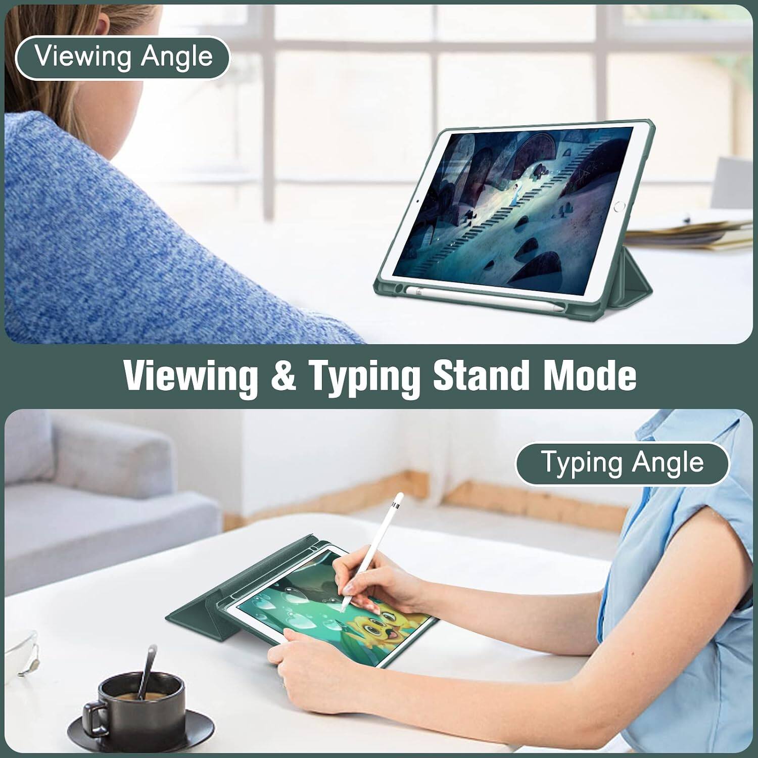 Viewing Angle  
Viewing & Typing Stand Mode  
Typing Angle