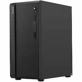 MSI - PRO DP180 AI Mid-tower Desktop Computer - Intel Core 225 - NVIDIA GeForce RTX 5060 - 16GB Memory - 1TB SSD - Black