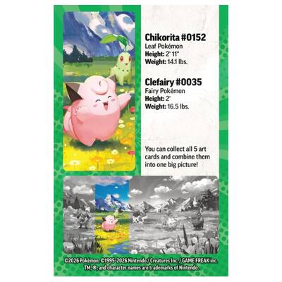Pokemon ME2.5 Ascended Heroes Mini Tin | Clefairy and Chikorita Pokemon ME2.5 Ascended Heroes Mini Tin | Clefairy and Chikorita