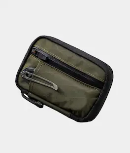 ALPAKA - EDC Organizer Pouch with 6 Slip Pockets, 5 Elastic Loops, YKK AquaGuard Zipper, X-Pac/Axogrid, HUB Compatible - Olive Green X-Pac X42