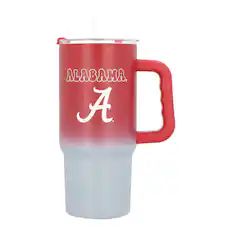 Front. Logo Brands - Alabama Crimson Tide 24oz. Ombre Stainless Steel Tumbler - Multicolor.
