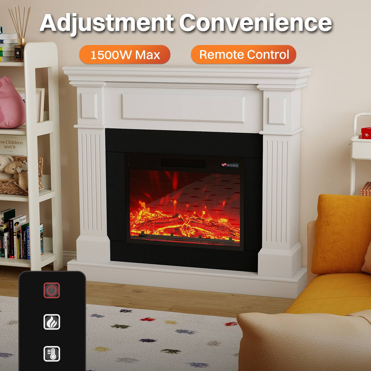 Adjustment Convenience  
1500W Max  
Remote Control