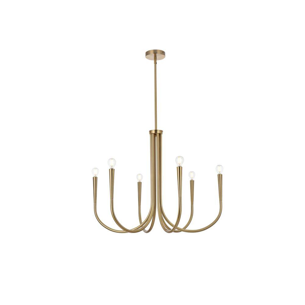 Left. Living District - Layne 30 inch chandelier in Gold - Gold.