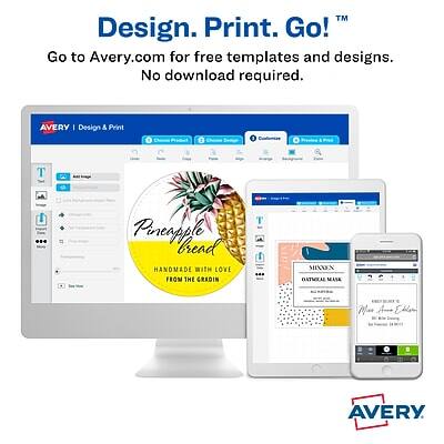 Design. Print. Go!™  
Go to Avery.com for free templates and designs. No download required.  

AVERY | Design & Print  

Pureapple Bread  
HANDMADE WITH LOVE FROM THE GRADIN  
WIUEN BATWEA MANE  

AVERY