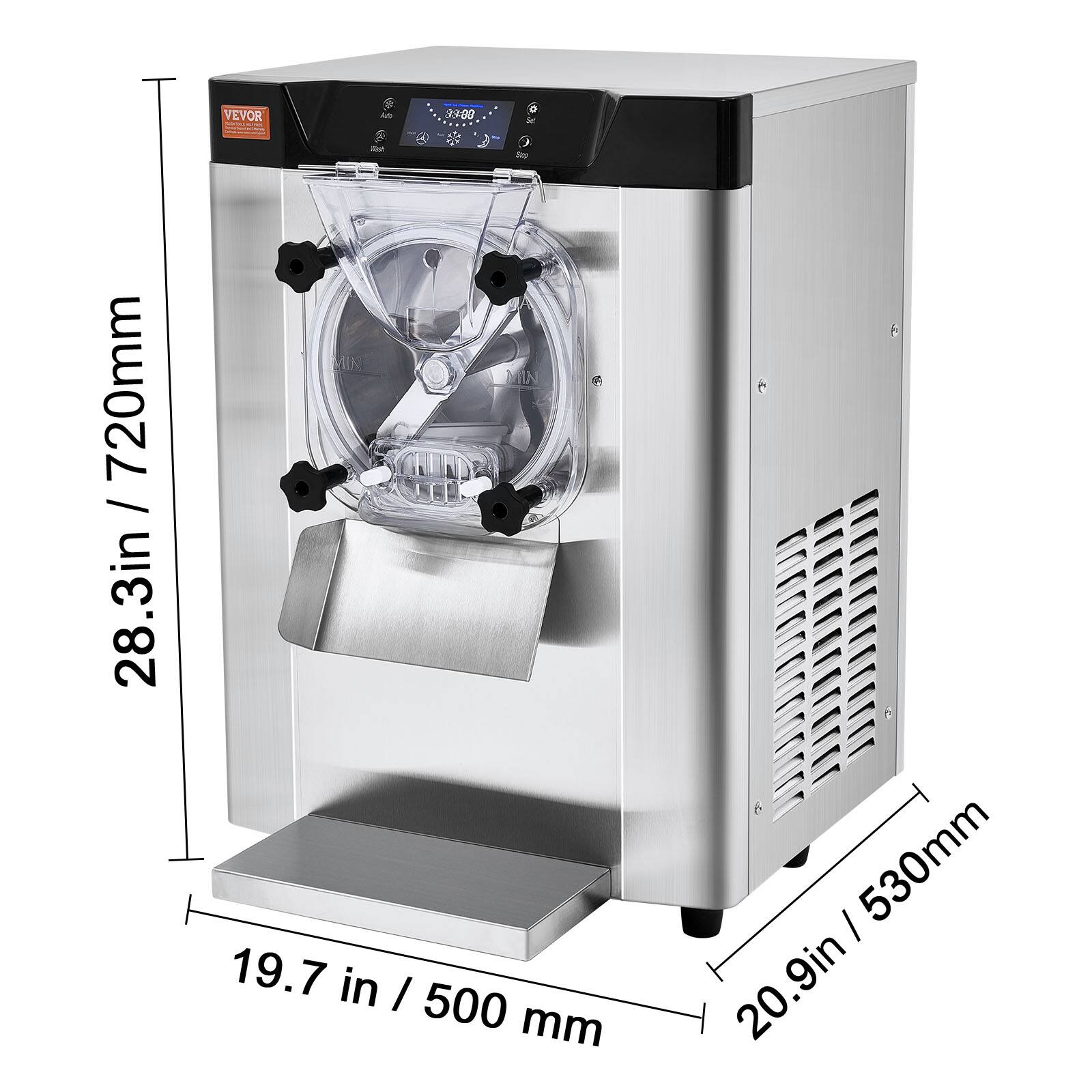720mm / 28.3in

VEVOR 33:00 19.7 in / 500 mm

530mm / 20.9in