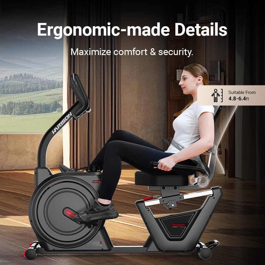 Ergonomic-made Details  
Maximize comfort & security.  

Suitable From 4.8-6.4ft