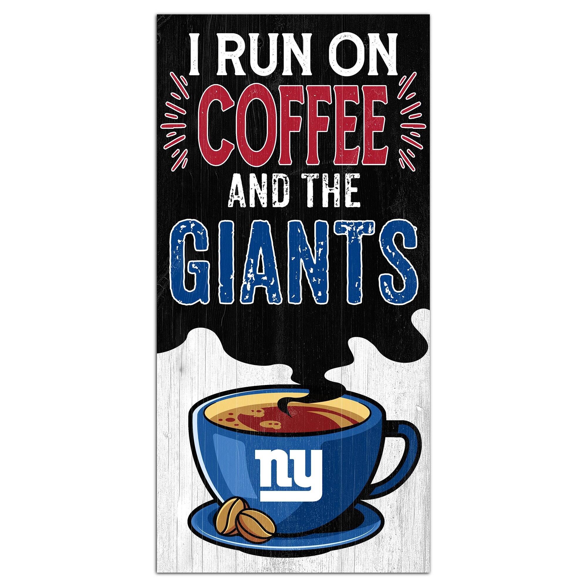 New York Giants 6" x 12" Coffee Wall Art