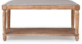 Finch - Graydon Upholstered Bench - Distressed Natural