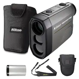 Nikon - PROSTAFF 1000 6x20 Laser Rangefinder with 6-1000 Yard Range (2pc Bundle)