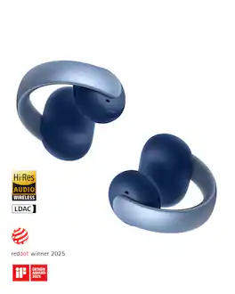 Soundcore - by Anker AeroClip Open-Ear Clip-On Earbud Headphones - Glacier Blue