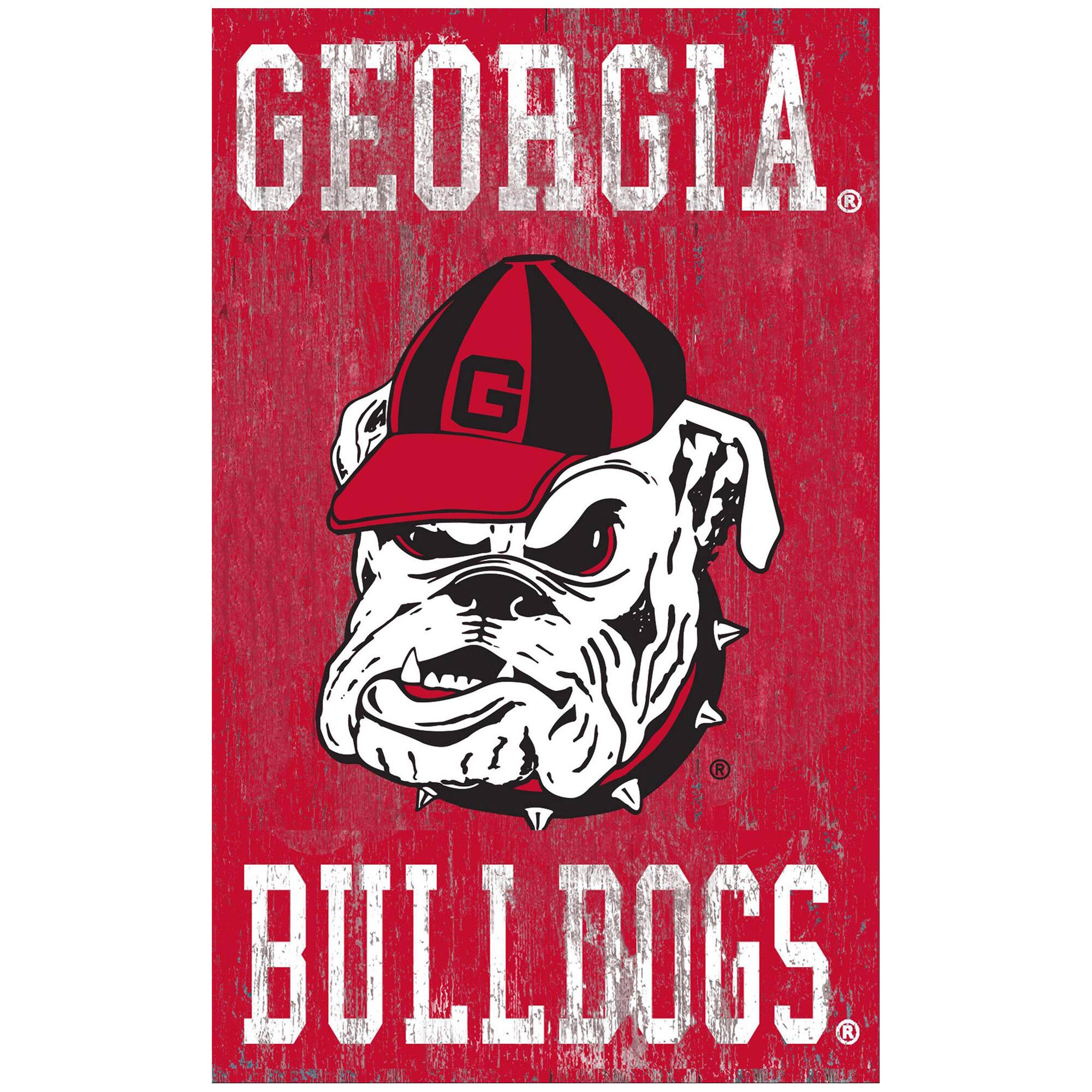 Georgia Bulldogs 11'' x 19'' Heritage Distressed Logo Sign