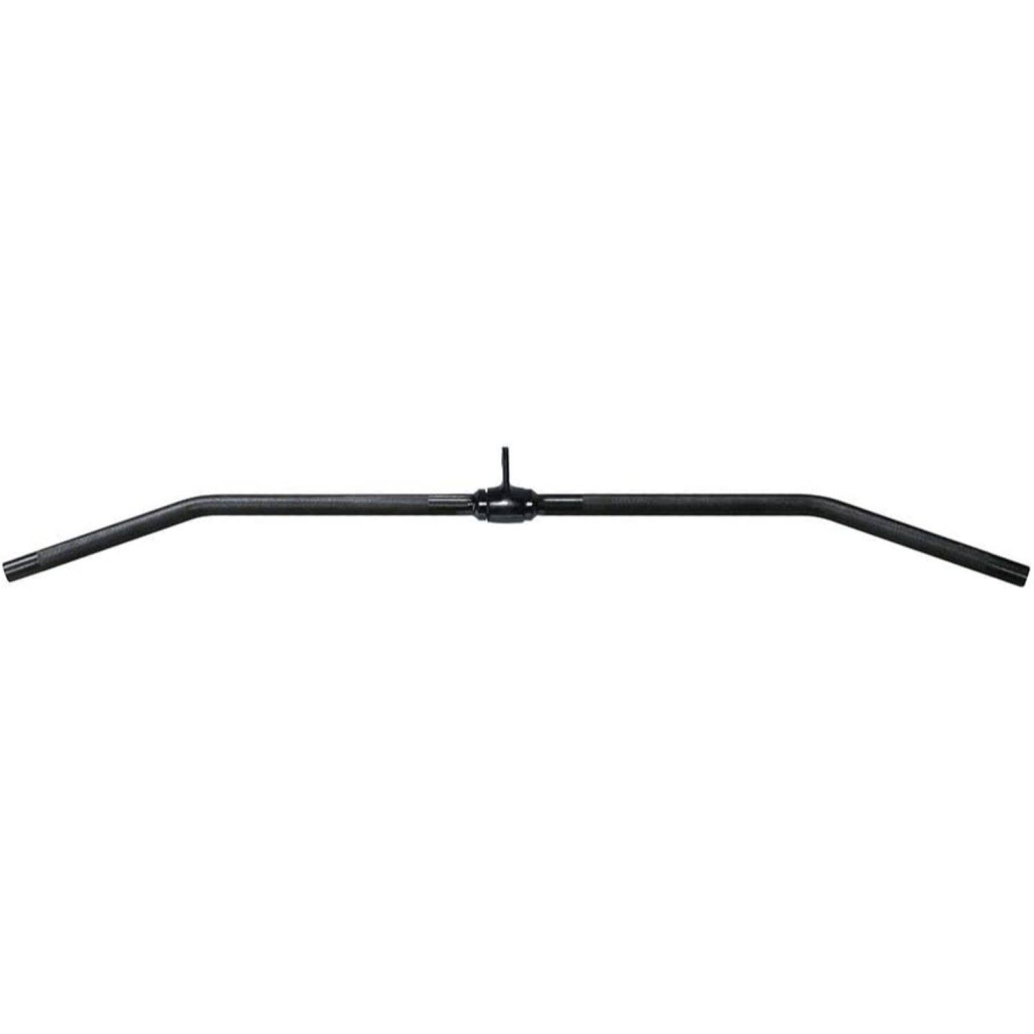 Alt View 2. Power Systems - Power Systems 48" Black Chrome Lat Bar, Knurled Grip - Black.