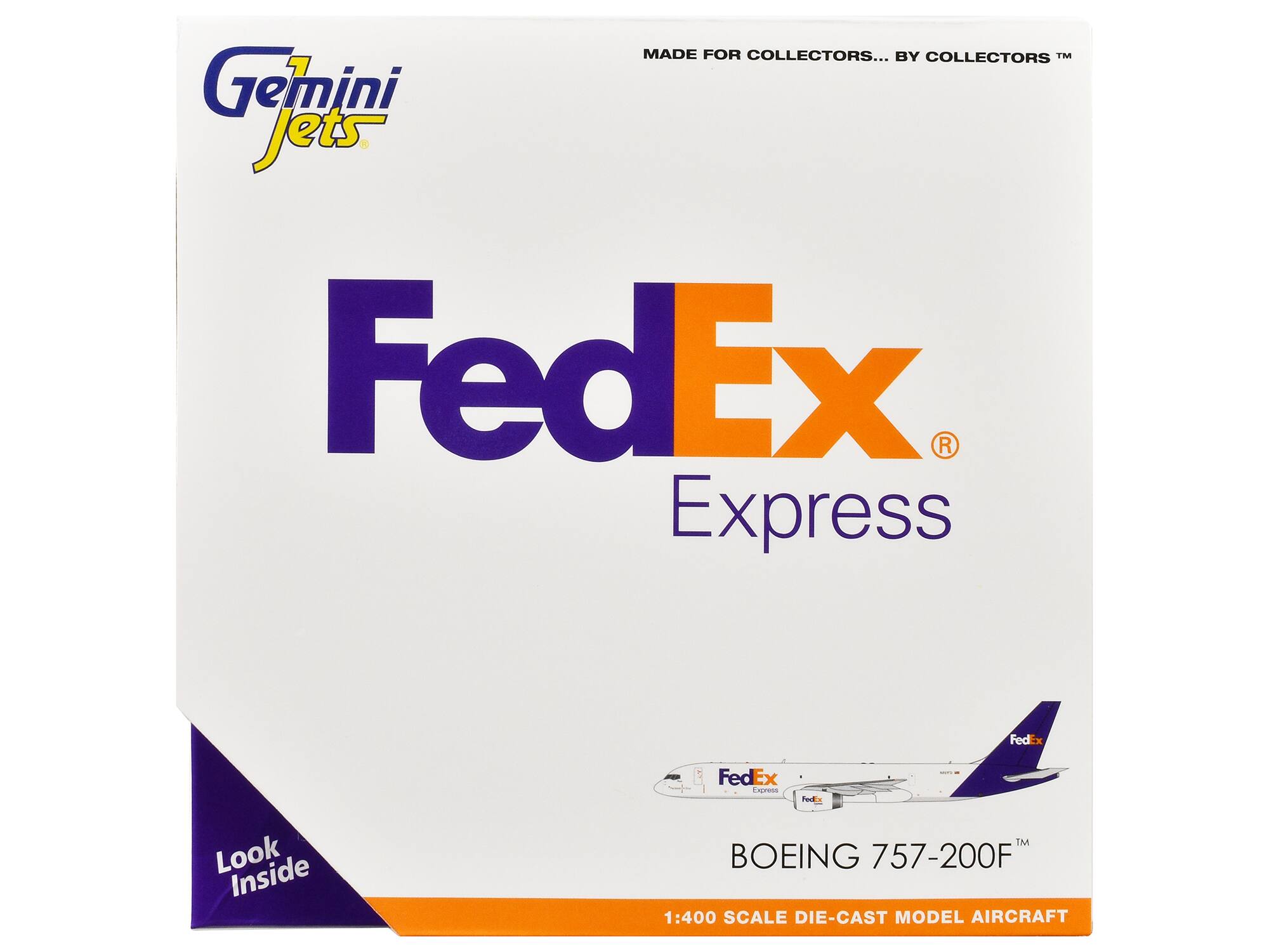 MADE FOR COLLECTORS... BY COLLECTORS™

Gemini Jets

FedEx Express

BOEING 757-200F™

1:400 SCALE DIE-CAST MODEL AIRCRAFT

Look Inside