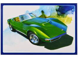 Skill 2 Model Kit 1972 Chevrolet Corvette Roadster 1/25 Scale Model by AMT - Green