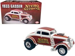 1933 Gasser "Nitro Methane" White and Brown Limited Edition to 348 pieces Worldwide 1/18 Diecast Model Car by ACME - Multi