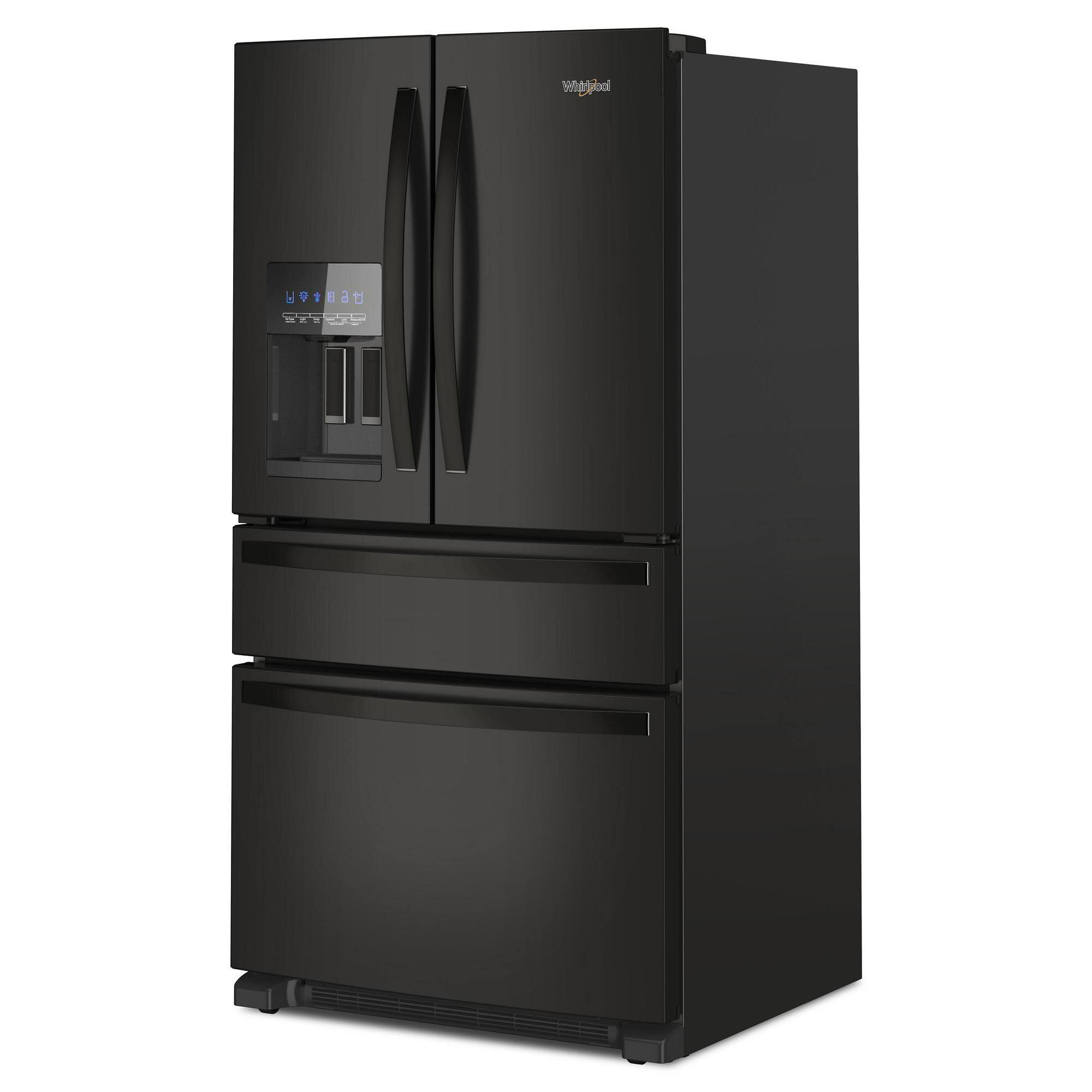 Alt View 4. Whirlpool - 24.5 Cu. Ft. French Door Refrigerator with Two-Tier Freezer Storage - Black.