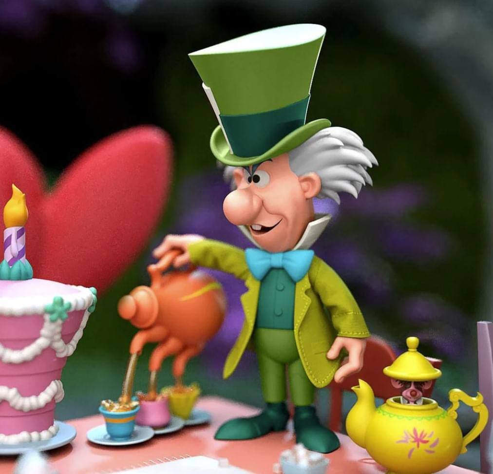 Alt View 1. Disney - Disney Ultimates Alice Wonderland Mad Hatter 7-Inch Scale Action Figure - Green.