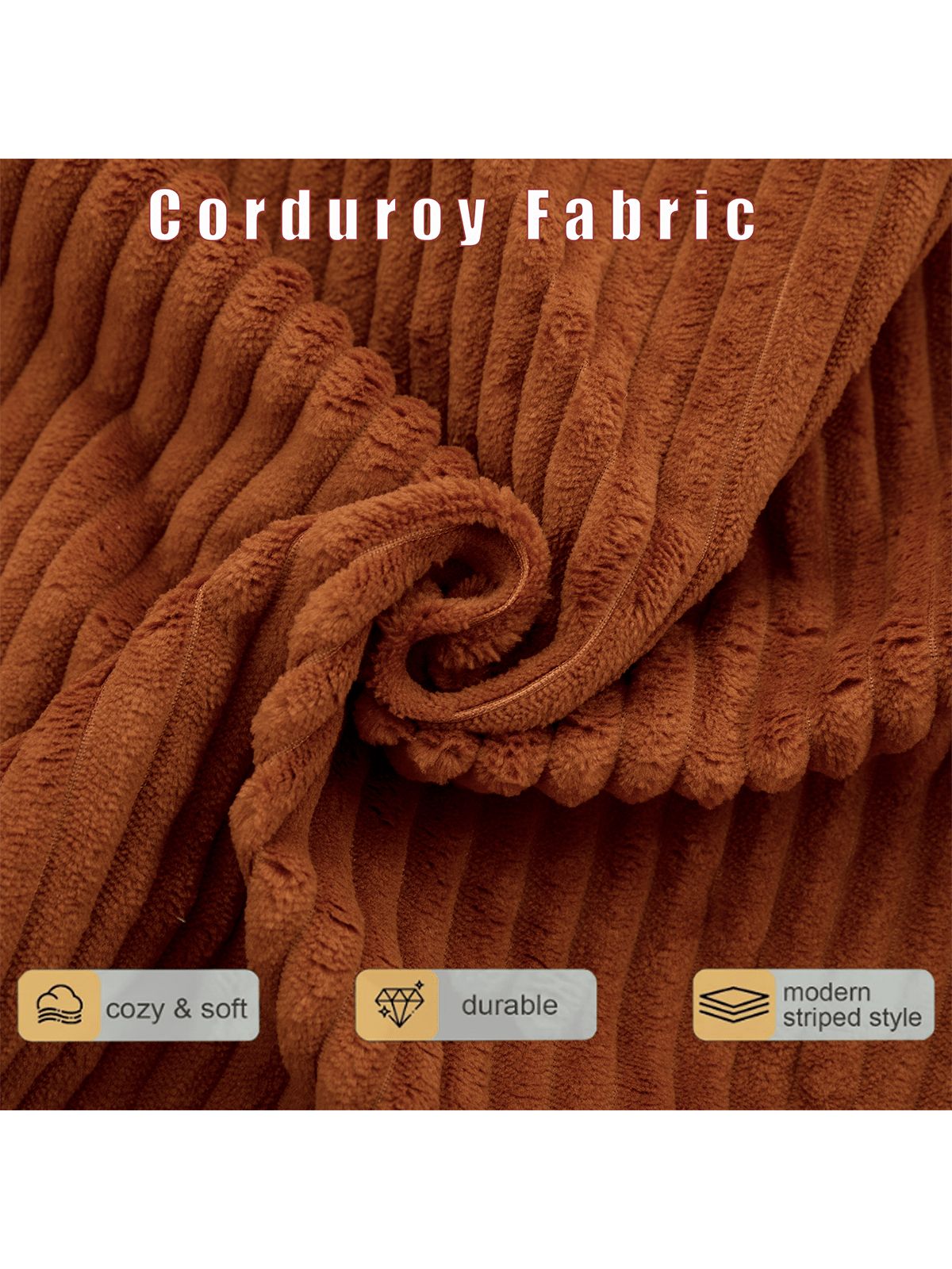 Corduroy Fabric

- cozy & soft
- durable
- modern striped style