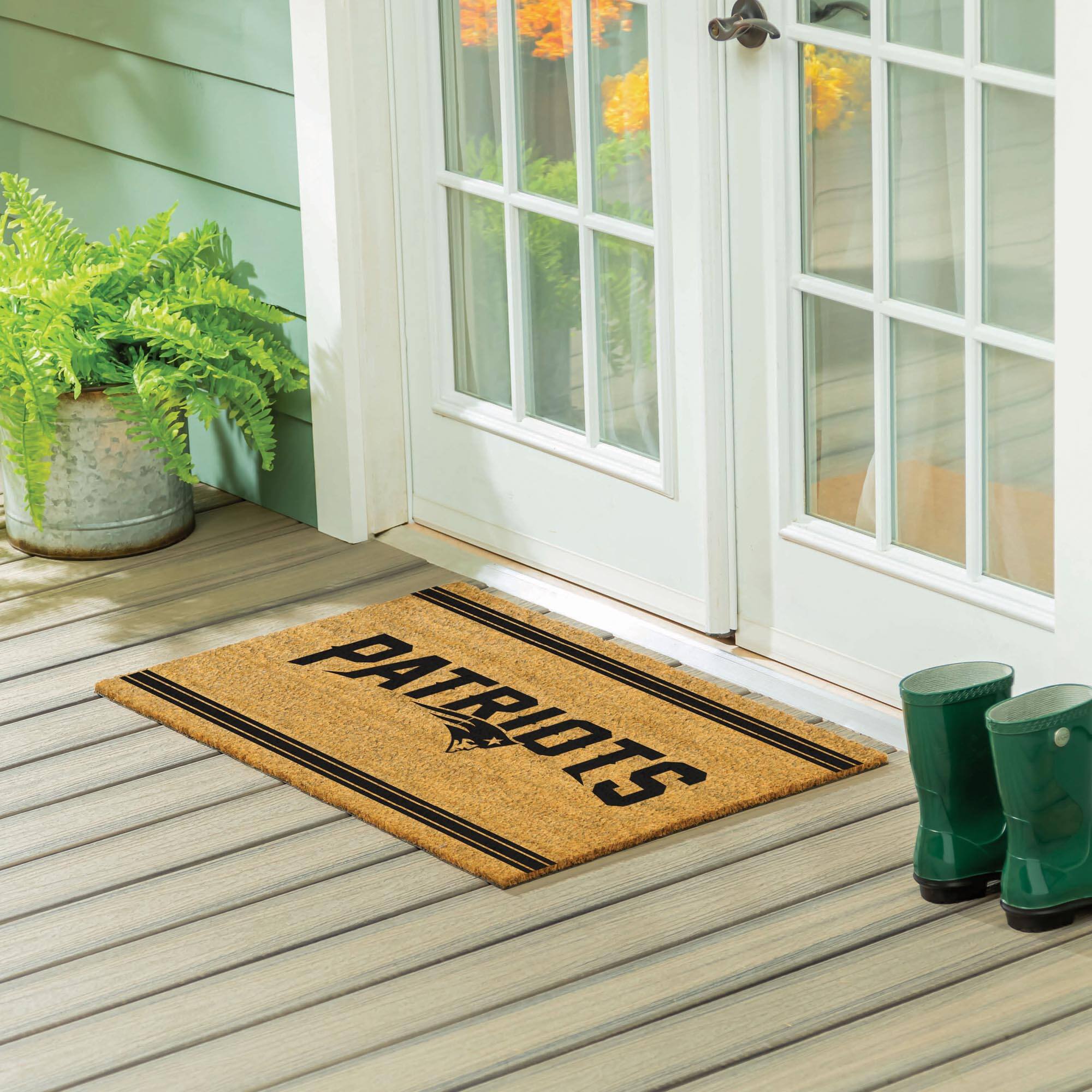 Alt View 1. Evergreen Enterprises - 24" x 36" Outdoor Monochrome Team Logo Coir Mat - Brown.