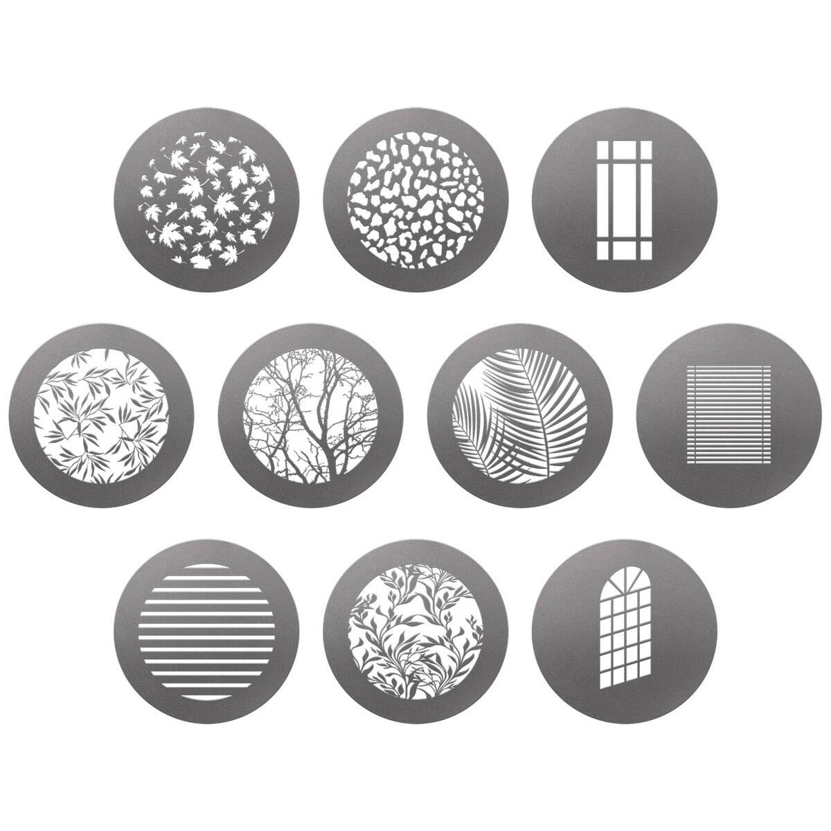 Front. Westcott - Westcott Environmental Gobo Pack for Optical Spot by Lindsay Adler, 10-Pack.