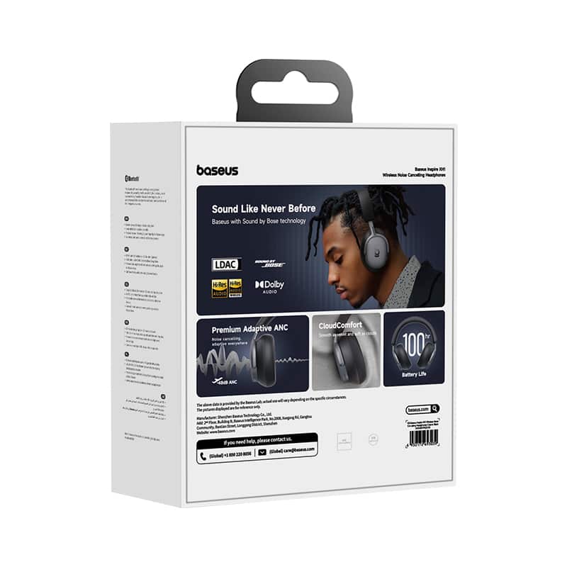 Baseus Inspire XH1 Adaptive Noise Cancelling Headphones, Sound by