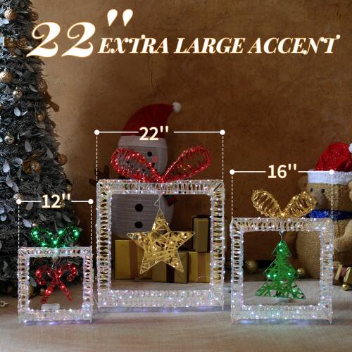 22" EXTRA LARGE ACCENT  
12" 16" 22"