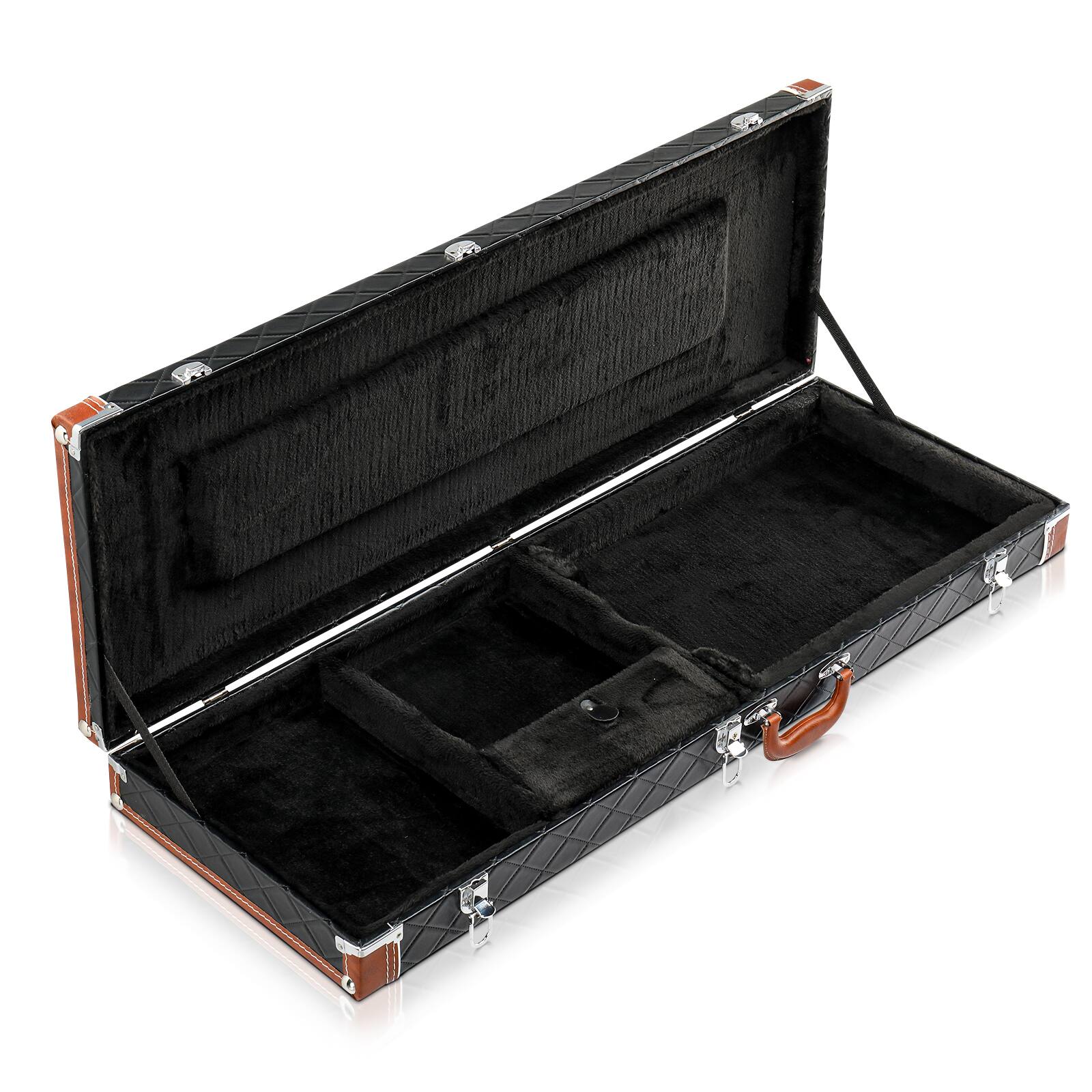 Alt View 2. Winado - KST Electric Guitar Hard Case, Rectangle Wooden Standard 39-Inch Electric Guitars Hard-Shell Protective Case.