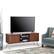 Angle. Simpli Home - Hunter SOLID MANGO WOOD TV Media Stand in Umber Brown, Gold For TVs up to 65 inches - Umber Brown, Gold.