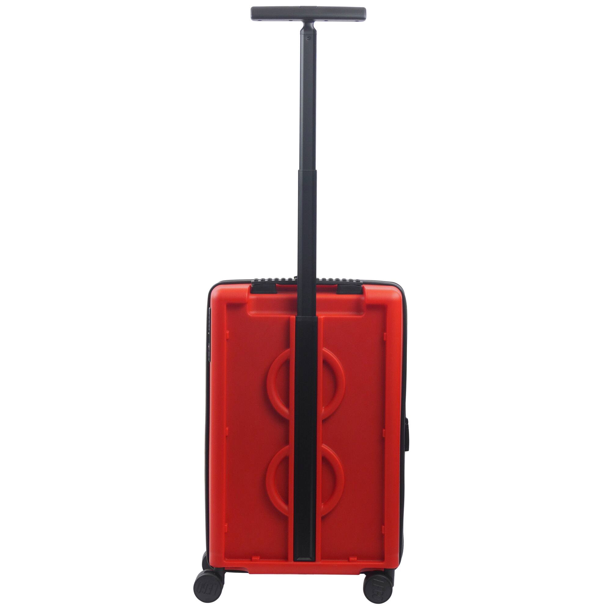 Back. LEGO - Signature Brick 2x3 Trolley Expandable 21.5 inch carry-on luggage - RED.