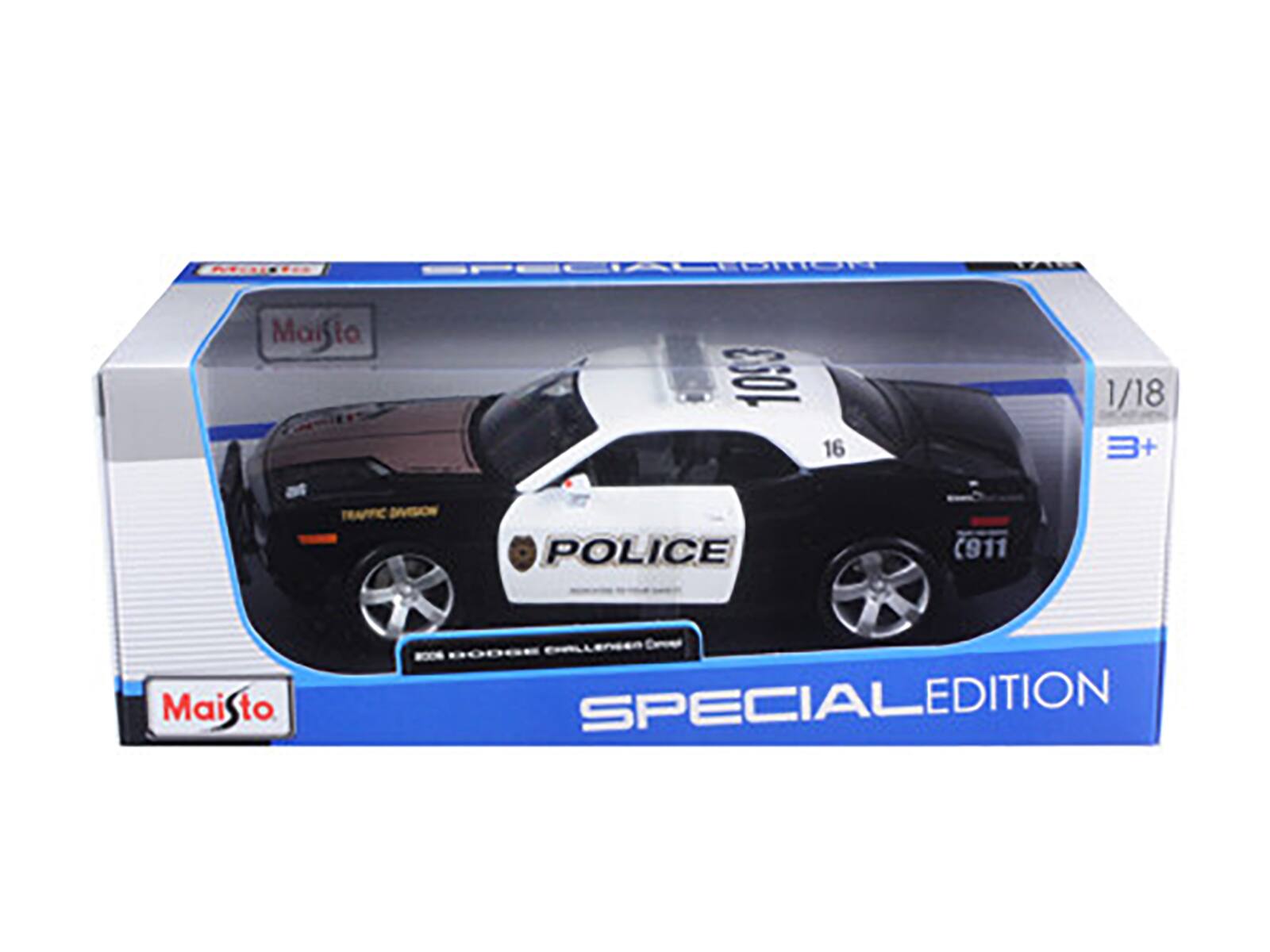 Maisto  
1/18  
3+  
POLICE  
TRAFFIC DIVISION  
(911)  
SPECIAL EDITION  
Maisto
