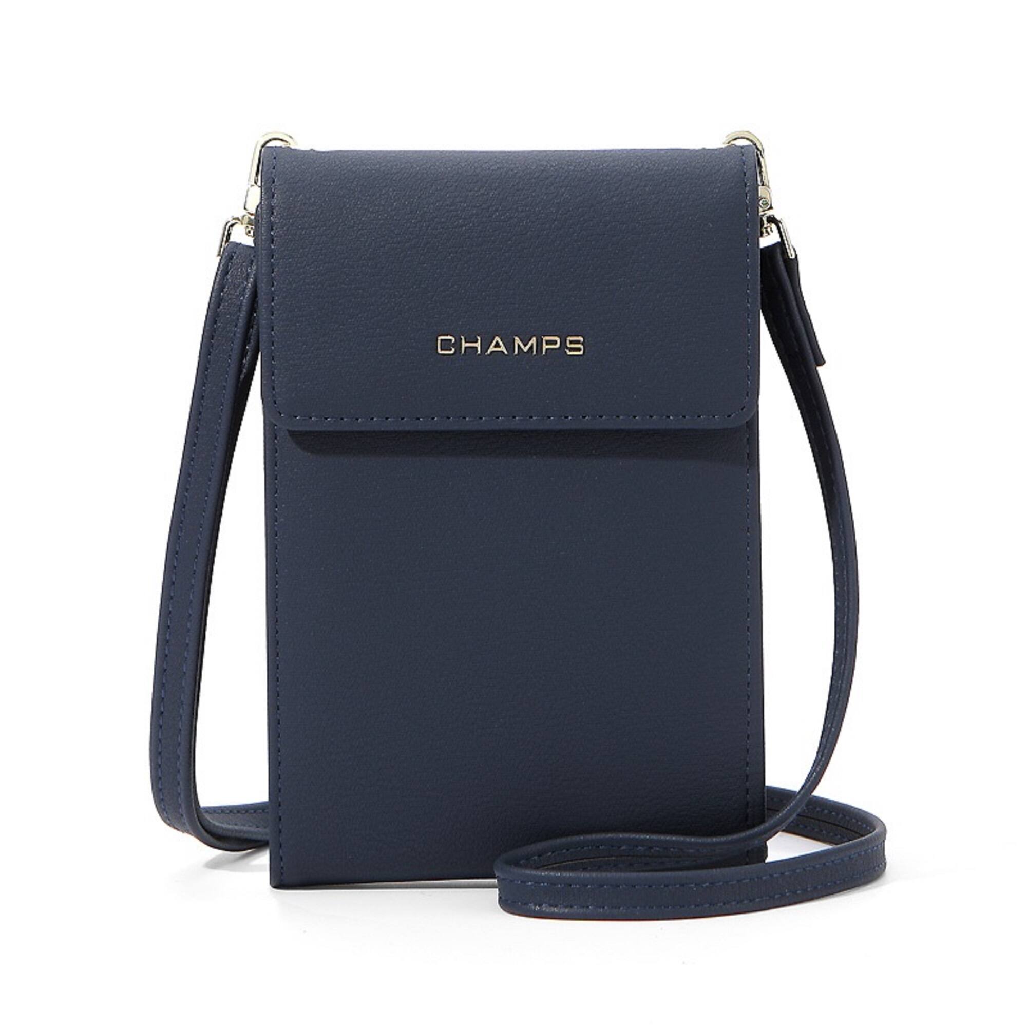Front. Champs - Iconic Collection Smartphone Bag - Navy.