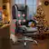 Alt View 7. Spaco - Spaco Executive Office Massage Chair with Heat with 6 Vibration Points, Foot Rest, Padded Armrests, Reclining Backrest - Black.