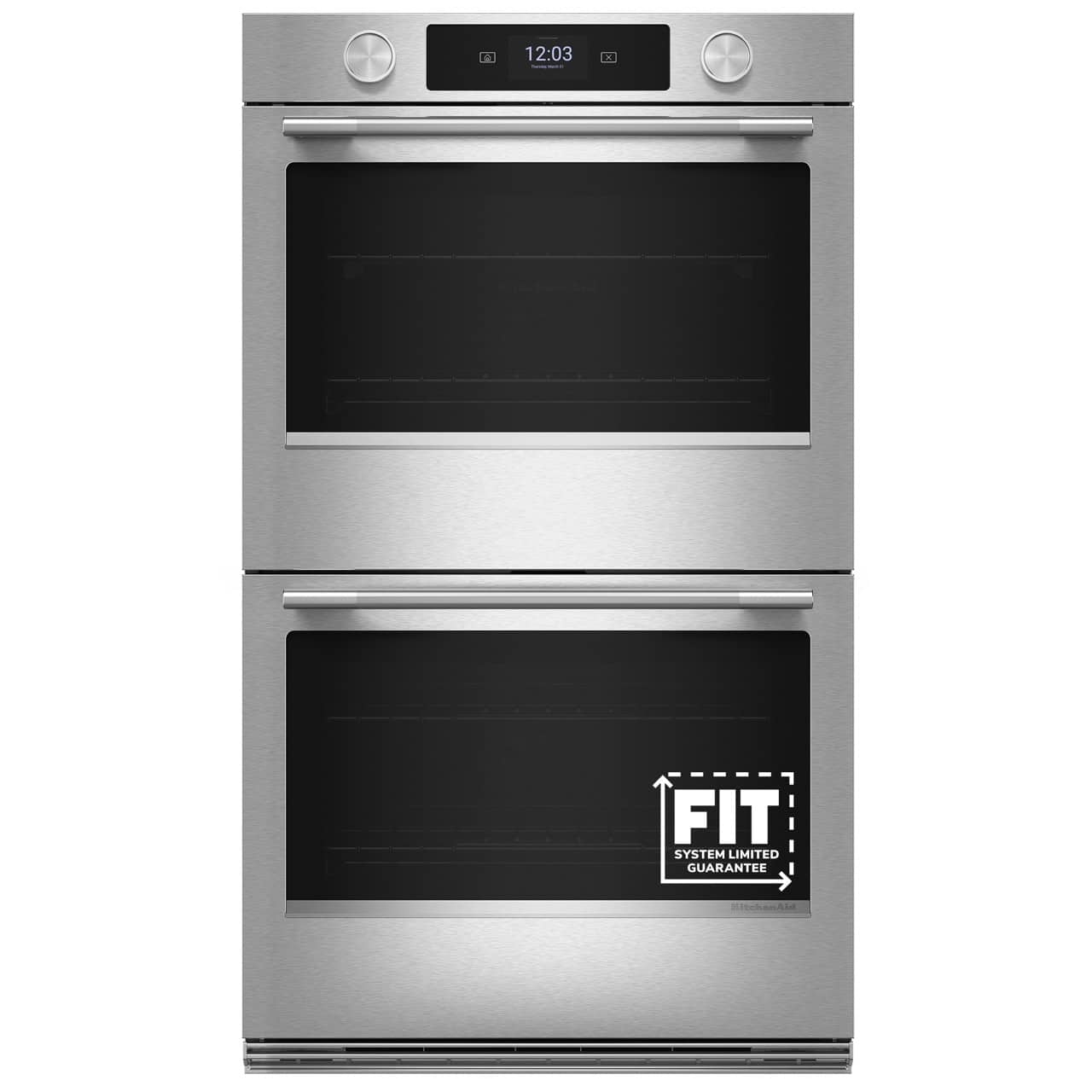 KitchenAid - 30" Smart Built-In Double Electric Wall Oven with Intelligent Cooking Camera - Stainless Steel